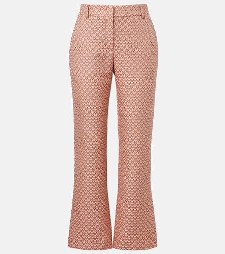 Floral jacquard flared pants - La DoubleJ - Modalova