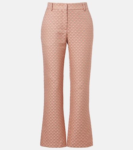 Pantaloni flared 24/7 in jacquard - La DoubleJ - Modalova