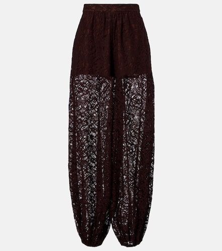 Cotton-blend lace balloon pants - Adriana Degreas - Modalova
