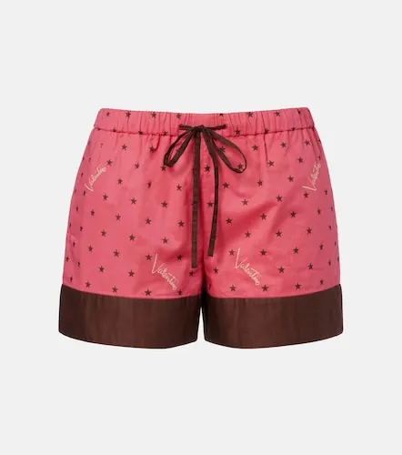 Shorts de algodón estampados con logo - Valentino Garavani - Modalova