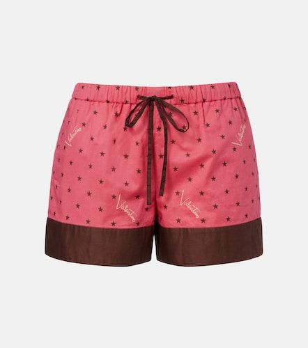 Shorts de algodón estampados con logo - Valentino - Modalova