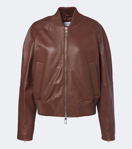 Sportmax Leather bomber jacket - Sportmax - Modalova
