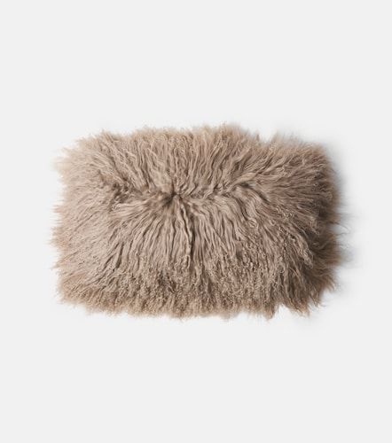 Cuscino in shearling e lino - Maison de Vacances - Modalova