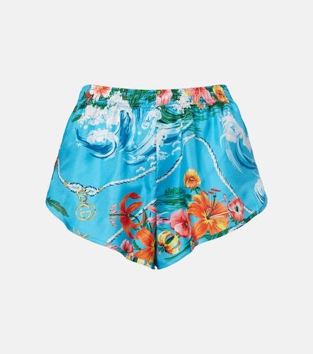 Gucci Printed silk twill shorts - Gucci - Modalova