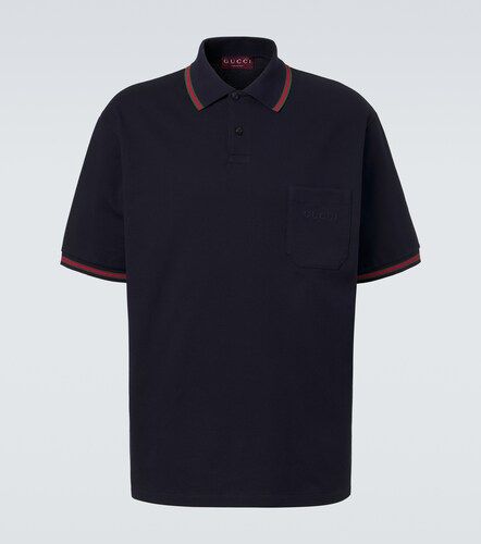 Polohemd Web Stripe aus Piqué - Gucci - Modalova