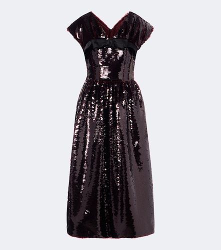 Abito da cocktail con fiocco e paillettes - Simone Rocha - Modalova
