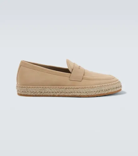 Mocasines de ante con yute - Giorgio Armani - Modalova