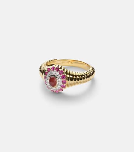 Yvonne LÃ©on Pompadour Baby 9kt ring with gemstones - Yvonne Leon - Modalova