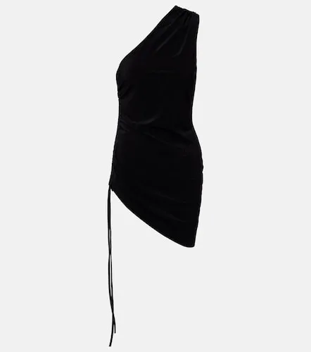 Ruched one-shoulder minidress - Balmain - Modalova