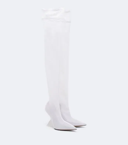 Cheope mesh over-the-knee boots - The Attico - Modalova