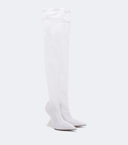 Stivali over-the-knee Cheope in mesh - The Attico - Modalova