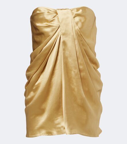 Eden gathered silk satin bustier top - Tove - Modalova