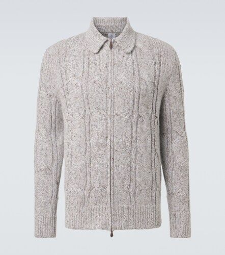 Wool, alpaca and silk-blend zip-up cardigan - Eleventy - Modalova