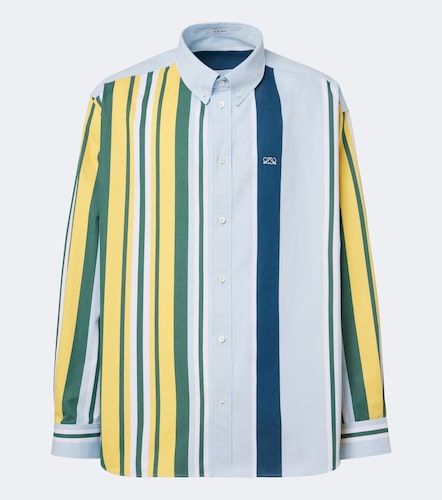 Camisa Double L de sarga de algodón a rayas - Loewe - Modalova