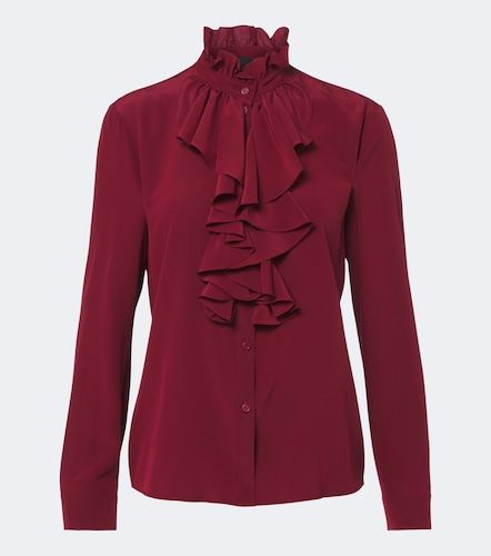 Camicia in seta con volant - Nili Lotan - Modalova