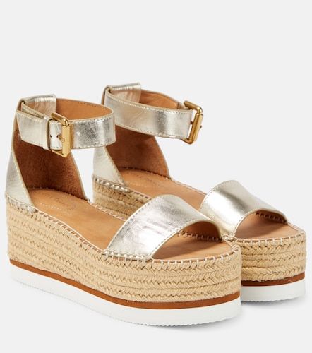 See By Chloé Espadrillas Glyn in pelle con platform - See By Chloe - Modalova