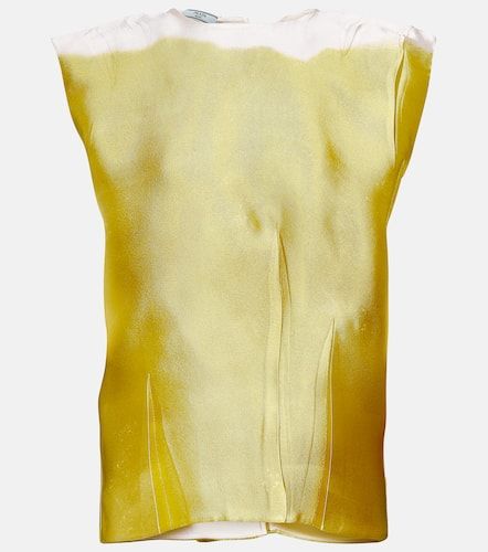 Prada Sleeveless silk-blend blouse - Prada - Modalova