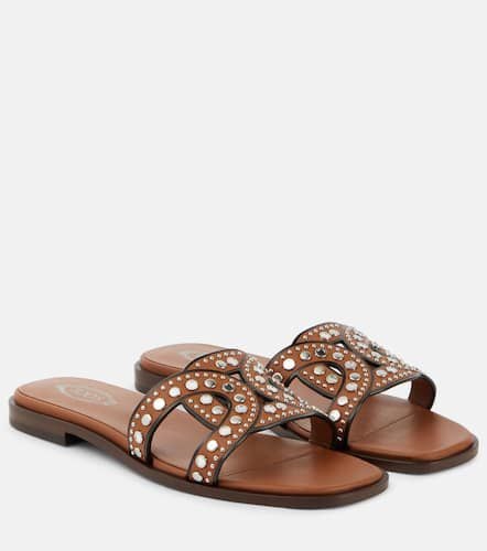 Tod's Embellished leather slides - Tod's - Modalova