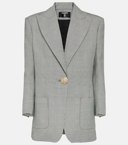 Balmain Checked wool blazer - Balmain - Modalova