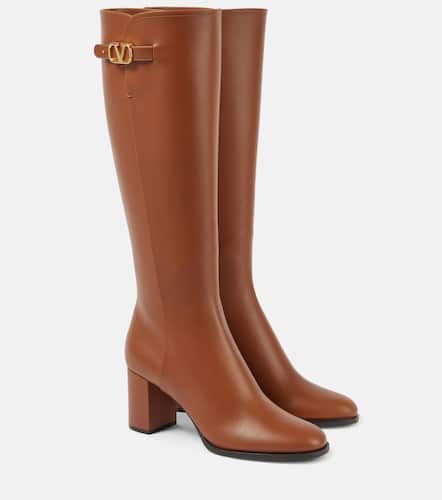 Vlogo Signature leather knee-high boots - Valentino Garavani - Modalova