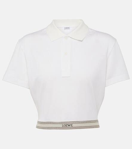 Loewe Cropped cotton polo shirt - Loewe - Modalova