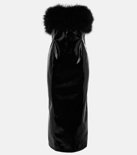 Blumarine Midikleid mit Federn - Blumarine - Modalova