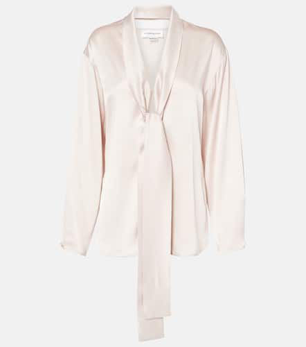 Victoria Beckham Blusa in raso - Victoria Beckham - Modalova