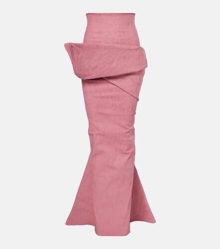 Draped cotton-blend maxi skirt - Rick Owens - Modalova