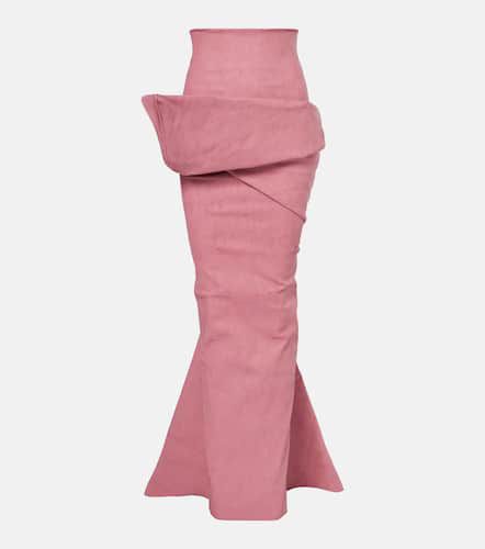 Draped cotton-blend maxi skirt - Rick Owens - Modalova