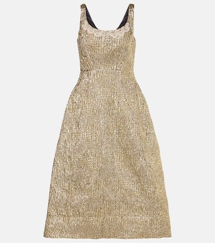 Embellished metallic-effect cloquÃ© midi dress - Simone Rocha - Modalova