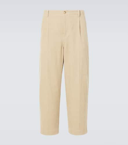 Frame Pleated cotton straight pants - Frame - Modalova