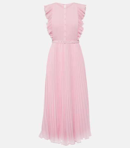 Ruffled pleated chiffon midi dress - Self-Portrait - Modalova