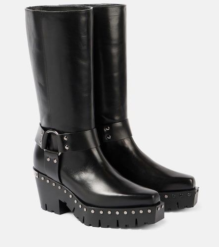 Botas biker Quinn 75 de piel con tachuelas - Jimmy Choo - Modalova