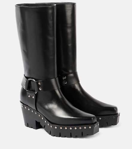 Quinn 75 studded leather biker boots - Jimmy Choo - Modalova