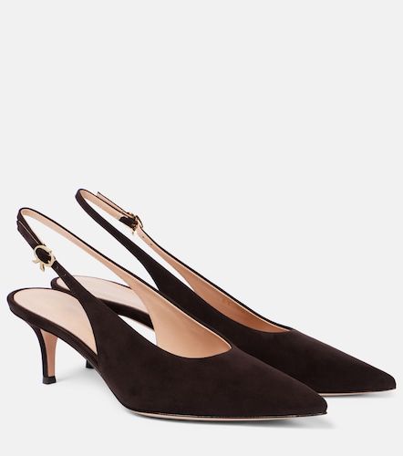 Robbie 55 suede slingback pumps - Gianvito Rossi - Modalova