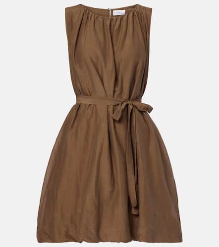 Margot cotton and silk voile minidress - Velvet - Modalova