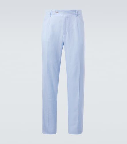 Pantalones rectos de lino - Dolce&Gabbana - Modalova