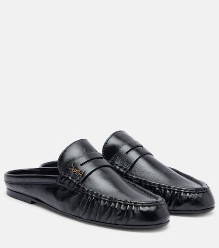 Le Loafer leather mules - Saint Laurent - Modalova