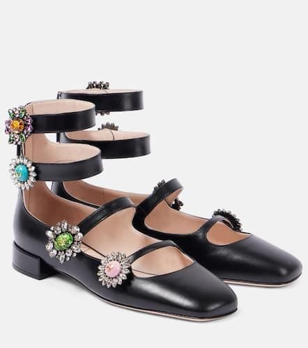 Preshoes embellished leather ballet flats - Valentino Garavani - Modalova