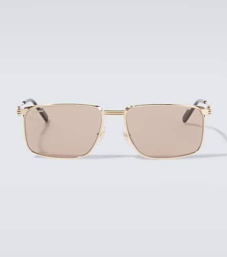 Eckige Sonnenbrille - Cartier Eyewear Collection - Modalova