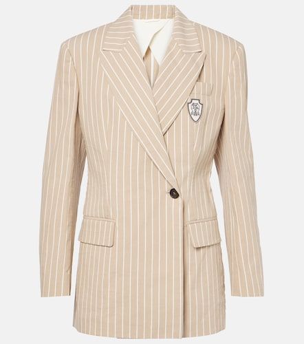 Blazer in cotone e seta - Brunello Cucinelli - Modalova