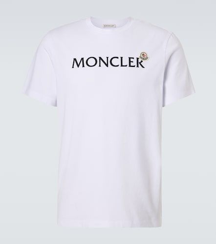 Camiseta de jersey de algodón con logo - Moncler - Modalova