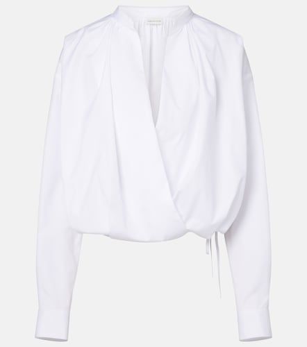 Blusa de algodón drapeada - Dries Van Noten - Modalova