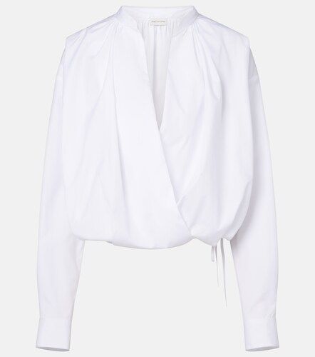 Blusa drappeggiata in cotone - Dries Van Noten - Modalova