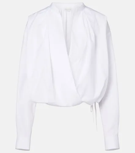 Draped cotton blouse - Dries Van Noten - Modalova