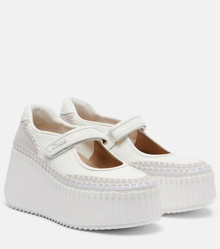 Nama leather platform sneakers - Chloe - Modalova