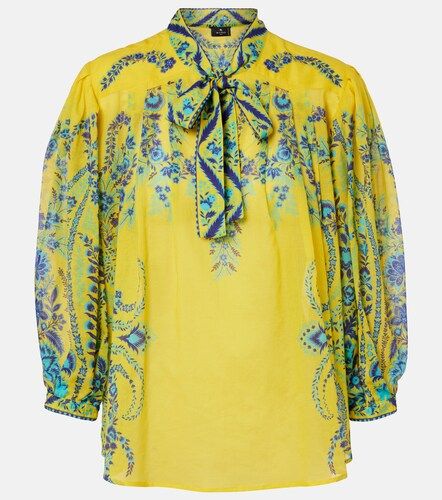 Etro Schluppenbluse aus Baumwolle - Etro - Modalova