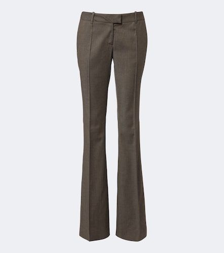 Low-rise wool-blend flared pants - The Attico - Modalova