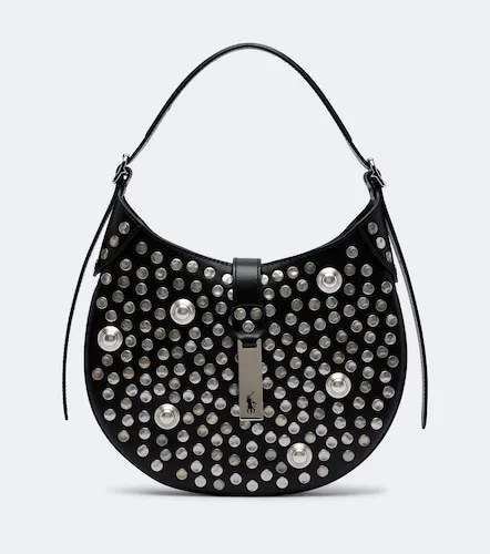 Polo ID Small studded leather shoulder bag - Polo Ralph Lauren - Modalova