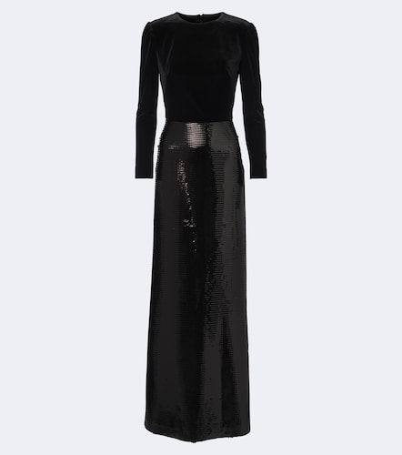 Robe aus Samt mit Pailletten - Monique Lhuillier - Modalova